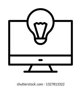 dollar idea line icon
