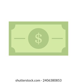Dólar ilustrado sobre fondo blanco