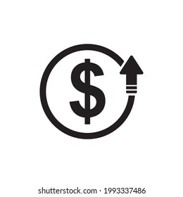 dollar increase icon , profit icon