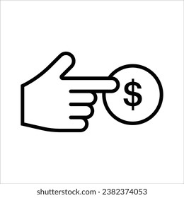 dollar index, Finance and business icon