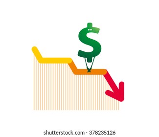 Dollar. Infographic. Vector illustration.