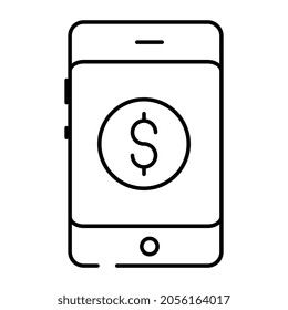 Dólar dentro de smartwatch, icono de la banca móvil