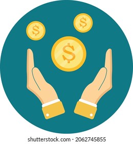 Dollar Isolated Vector icon which can easily modify or edit

