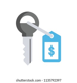 dollar key-key money concept