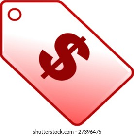 dollar label
