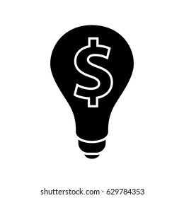 dollar lightbulb icon