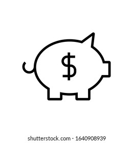 dollar line art vector icon - ui icon vector