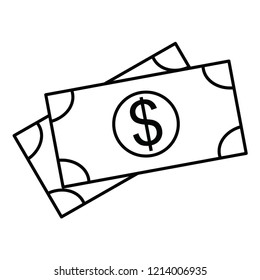 dollar Line Icon