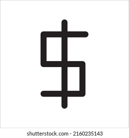 Dollar line icon. linear style sign for mobile concept and web design. Dollar outline vector icon. Symbol, logo illustration. Pixel perfect vector graphics