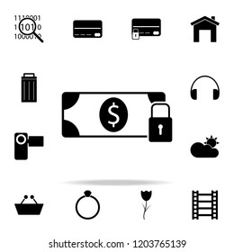 dollar lock icon. web icons universal set for web and mobile