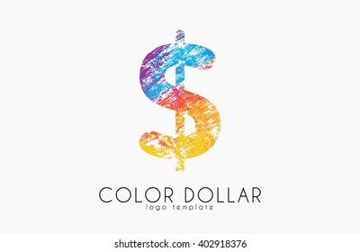 Dollar logo. Color dollar. Creative business logo design