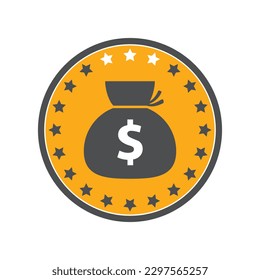 Dollar Logo Design with fully vectorize format. Color CMYK print ready. High resolution 300 ppi.