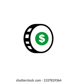 dollar logo design inspiration vector illustration