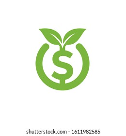 dollar logo design simple modern template