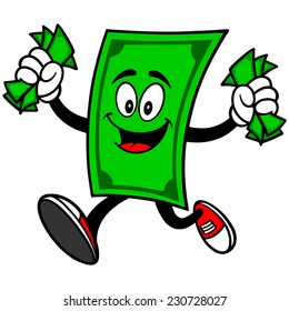 Dollar Mascot With Money