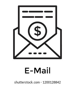
Dollar in a message showing business email 
