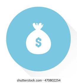 dollar money bag  icon