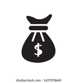 Dollar Money Bag Icon Vector template