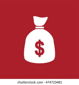 Dollar money bag . Vector illustration