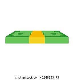 Dollar money banknotes icon. vector illustration.