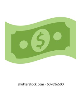 Dollar money cash Icon isolated vector illustration