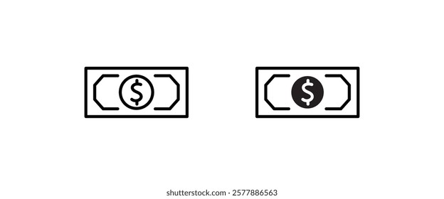 dollar money cash icon, payment Coins Finance coin earnings icons button,vector, sign, symbol, logo, illustration, editable stroke, flat design style isolaated on white linear pictogram