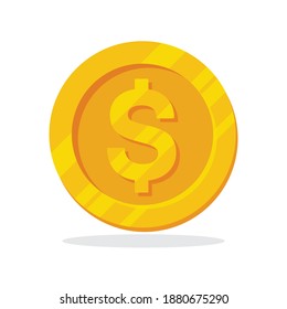 dollar money coin cartoon icon