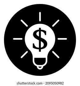 Dollar Money Currency Flat Icon Isolated On White Background