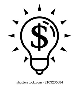 Dollar Money Currency Flat Icon Isolated On White Background