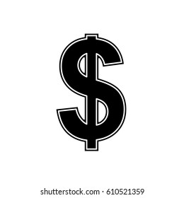 Dollar Money currency icon vector illustration graphic design