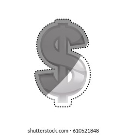 Dollar Money currency icon vector illustration graphic design