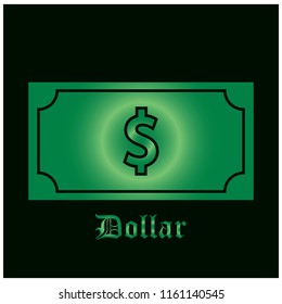 dollar is money for earning vector illustration