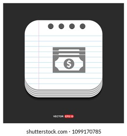 Dollar money icon