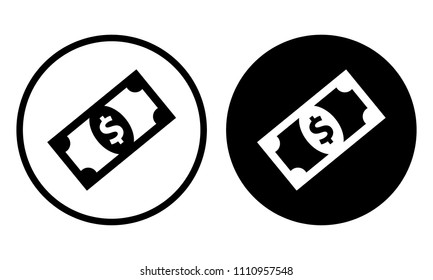 Dollar money icon