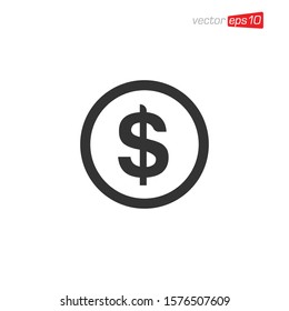 Dollar Money Icon Design Vector