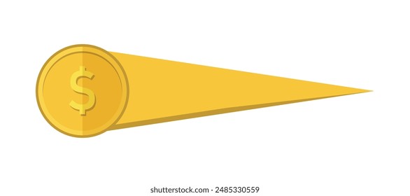 Dollar money icon. Flat Money vector illustration