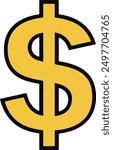 dollar money icon dollar money sign vector