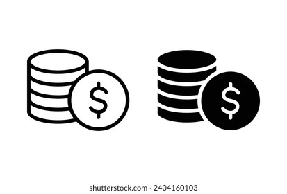 Dollar Money icon, Dollar Money sign vector for web site Computer and mobile app