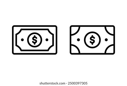 dollar money icon, money sign vector