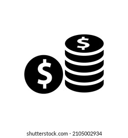 Dollar money icon in trendy vector design illustration