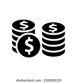Icono de dinero en dólares en la ilustración de diseño vectorial de moda