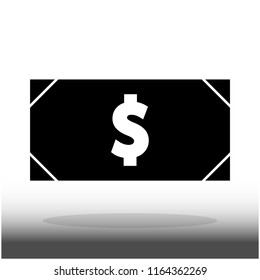 dollar money icon vector