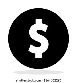 dollar money icon vector