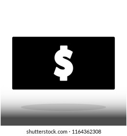 dollar money icon vector