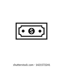 Dollar Money icon Vector. 