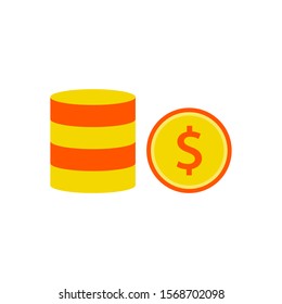Dollar money icon vector design 