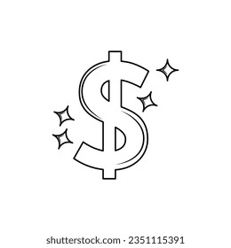 Dollar money icon vector design