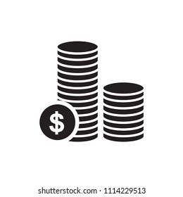 Dollar money icon vector illustration template design trendy