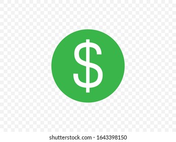 Dollar, money icon. Vector illustration, flat design