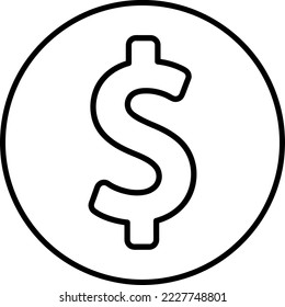 Icono de dinero en dólares diseño de plantilla de ilustración vectorial de moda en fondo blanco..eps
